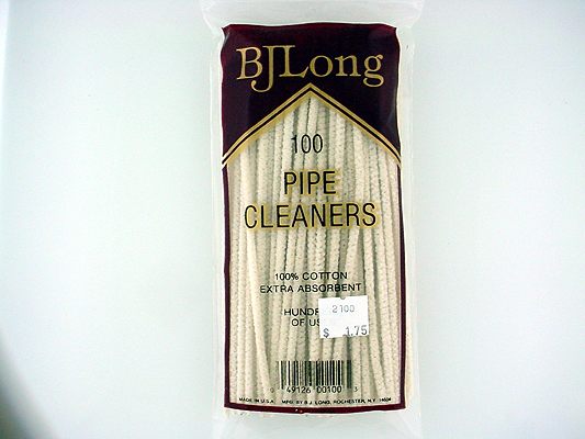 BJ Long Pipe Cleaners: Bag of 100 - Click Image to Close