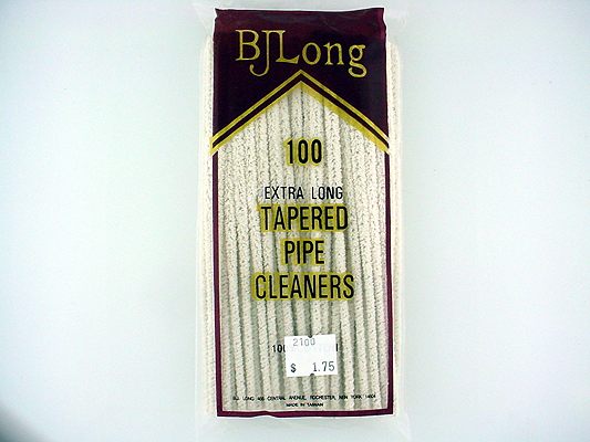 BJ Long Pipe Cleaners: Bag of 100 Tapered - Click Image to Close