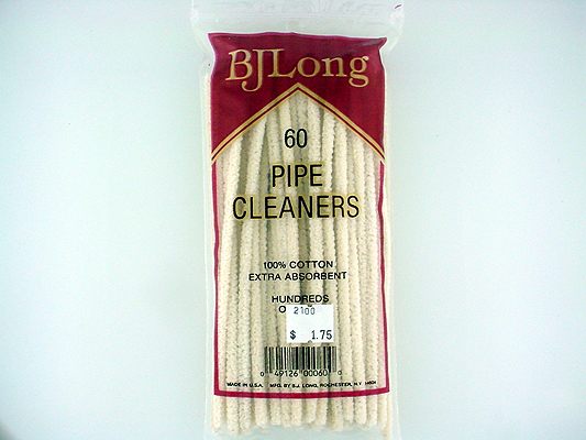 BJ Long Pipe Cleaners: Bag of 60 Extra Absorbent (Fluffy) - Click Image to Close