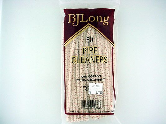 BJ Long Pipe Cleaners: Bag of 80 Bristle - Click Image to Close