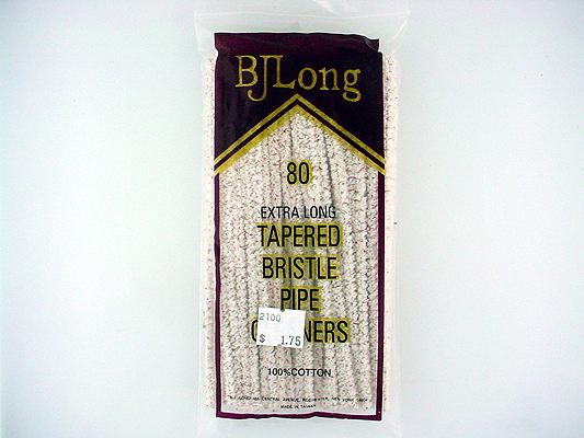 BJ Long Pipe Cleaners: Bag of 80 Tapered Bristle - Click Image to Close