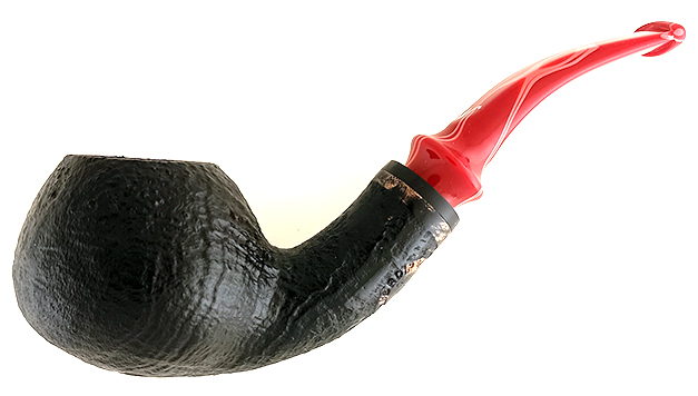 Erik Nording Hunting Pipe 2023 Black Swan Rusticated - Click Image to Close