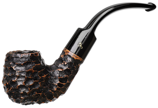 Peterson Aran Pipe Rusticated 230 w/Fishtail Stem - Click Image to Close