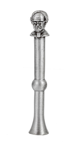 Peterson Thinking Man Pewter Tamper - Click Image to Close