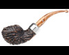Peterson Derry Rusticated 999 w/Fishtail Stem