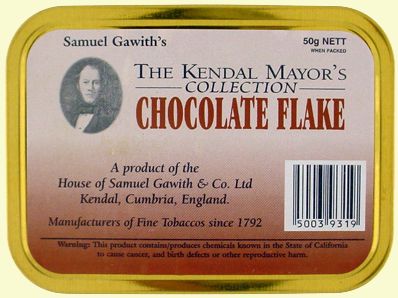 Samuel Gawith Kendal Mayor's Collection CHOCOLATE FLAKE 50g - Click Image to Close