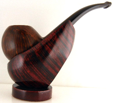 Wooden Scoop Pipe Stand - Click Image to Close