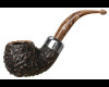 Peterson Derry Rusticated XL02 w/Fishtail Stem